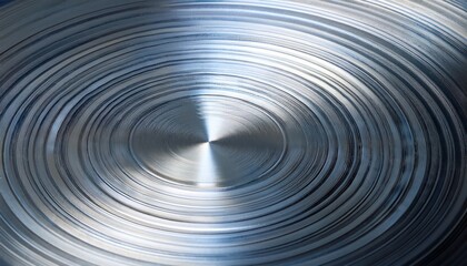 circular object smooth shiny surface it appears to a silver circle