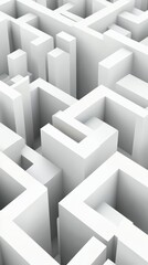 Intricate White Maze Design: A Modern Architectural Masterpiece