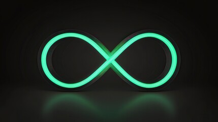 Glowing Infinity Symbol: A Mesmerizing Neon Design