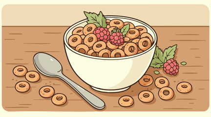 Flat Design Morning Meal