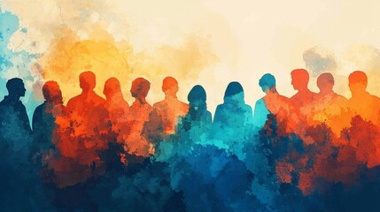 Creative representation of collaboration and active citizenship through art.