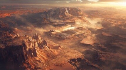 Epic sunset over monument valley arizona landscape photography desert environment aerial view natural beauty