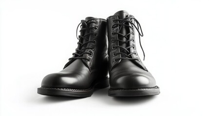 Pair of Classic Black Leather Boots