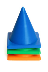 Colourful training cones for pets