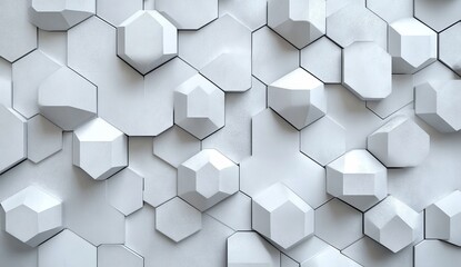 Abstract geometric wall paneling