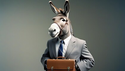 Donkey in a Suit: A Humorous Business Concept
