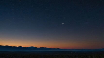 Obraz premium Time lapse of clouds over the sunset reflecting on the ocean with a beautiful beach and horizon view at dusk