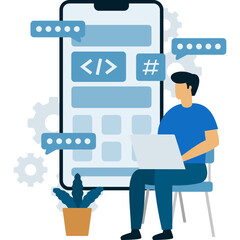 App Development Illustration