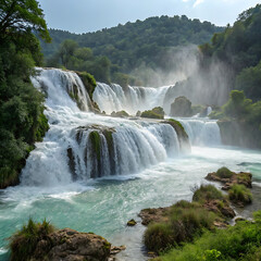 Fototapeta premium waterfall in thailand