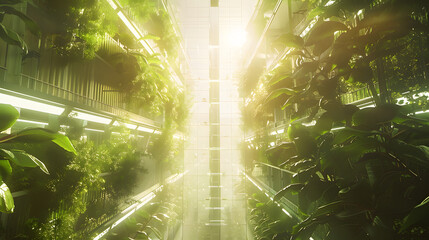 Next-Generation Vertical Farming: Sustainable Agriculture and Smart Technology for Urban Food Production generate by AI