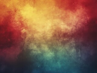 Obraz premium Colorful Cosmic Nebula With Vibrant Hues And Glowing Stars