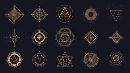 Sacred Geometry: A Collection of Mystical Symbols