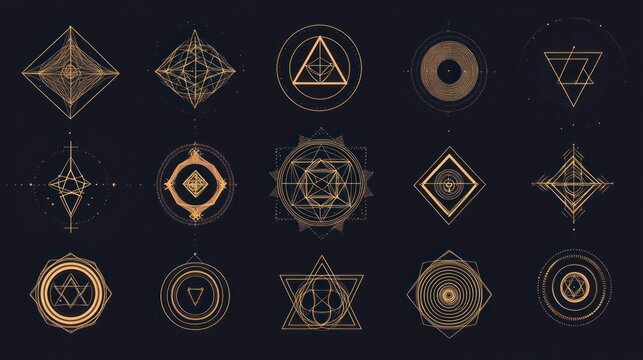 Sacred Geometry: A Collection of Mystical Symbols