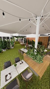 restaurante de estilo espa&ntilde;ol moderno y con distintos comedores y terrazas 