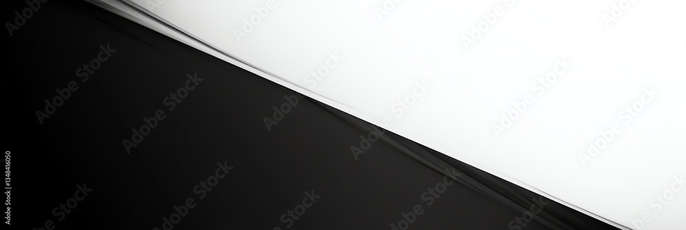 Poster abstract black and white background with dynamic curved line design