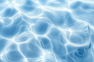 Obraz premium calm blue water ripple texture abstract background with soft translucent waves and realistic reflections