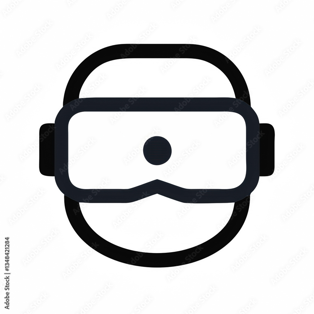 Poster a virtual reality headset designed for immersive experiences and interactive gaming.