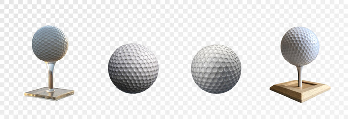 Realistic sports balls for football, basketball, handball, rugby, tennis, golf. Set of vector illustrations of balls for sports, png.