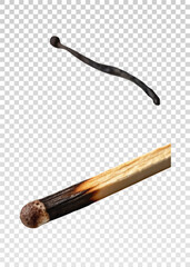 Fire flame effect, bonfire, realistic silhouette of match or torch flame. Lights and flames design on transparent background vector, png.	
