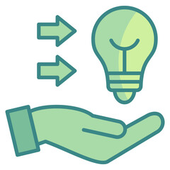 Idea Sharing  Icon Element For Design