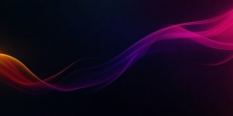 Abstract flowing lines of vibrant color
