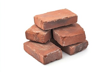 Stacked red bricks
