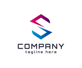 Modern Abstract S Logo Design.