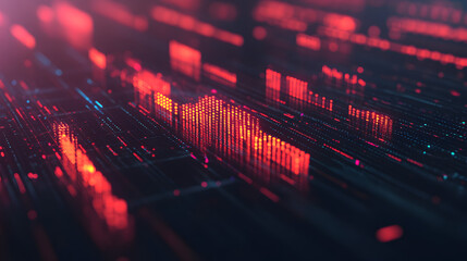 Dynamic digital data flow animation a futuristic abstract visualization experience