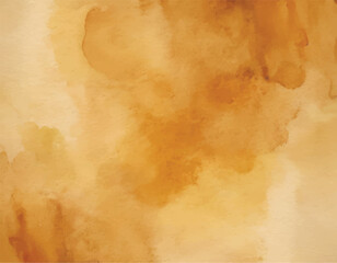 Light ochre artistic hand painting watercolour background. Creative artistic source