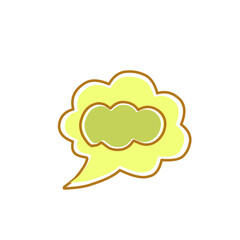 retro comic speech bubble