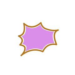 retro comic speech bubble