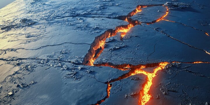 a subduction zone, where one tectonic plate slides beneath another, generating seismic activity.