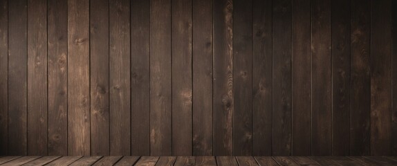 Rustic charm of dark brown wooden planks creates a warm and inviting texture for backgrounds and designs.