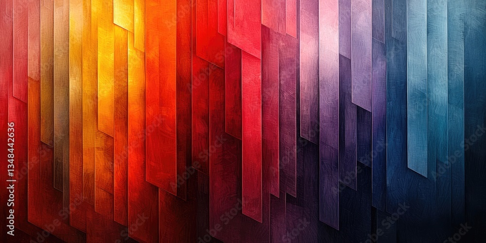 Poster An abstract artwork showcasing linear gradients with an emphasis on the precise and elegant blending of colors in a linear fashion, resulting in a visually engaging compo