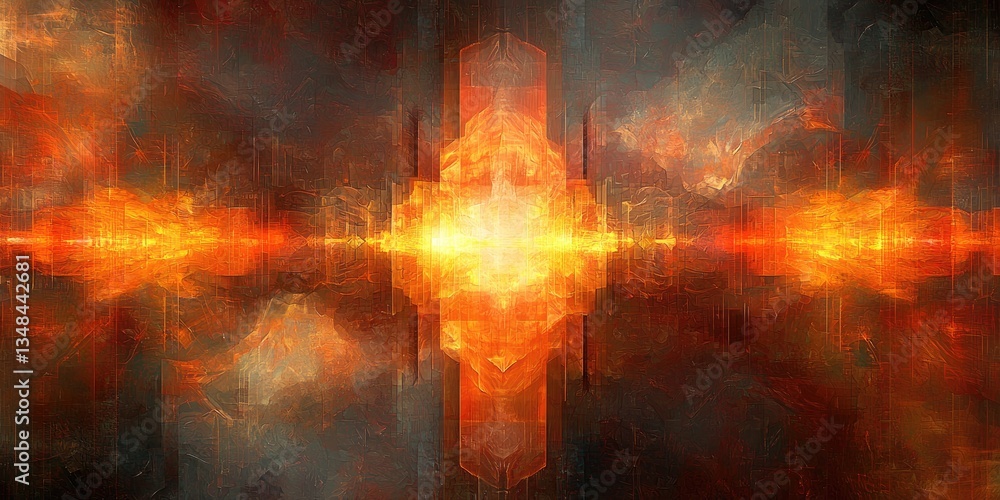 Leinwandbilder An abstract visual with abstract digital art that underscores the creative and unconventional nature of digital designs, resulting in a rich and engaging background with
