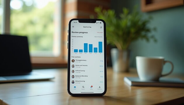 Social Media Analytics Dashboard on Smartphone