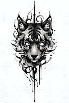 wolf head tattoo
