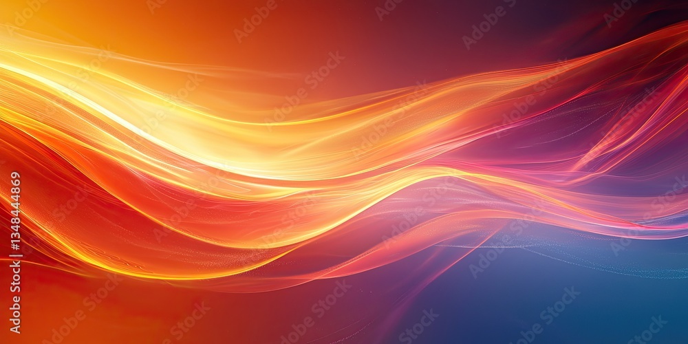 Aufkleber An abstract visual with linear gradients that highlight the smooth and structured nature of color transitions, creating a rich and sophisticated background with a modern