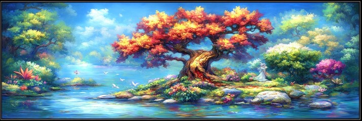 Enchanting Autumnal Island Paradise