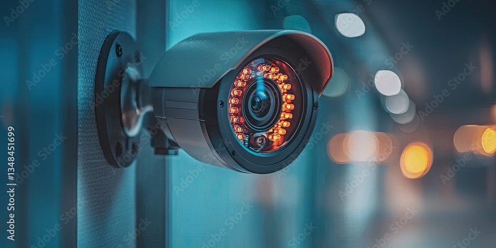 Leinwandbilder financial institution implementing trong cybersecurity measures with cutting-edge technology for rel