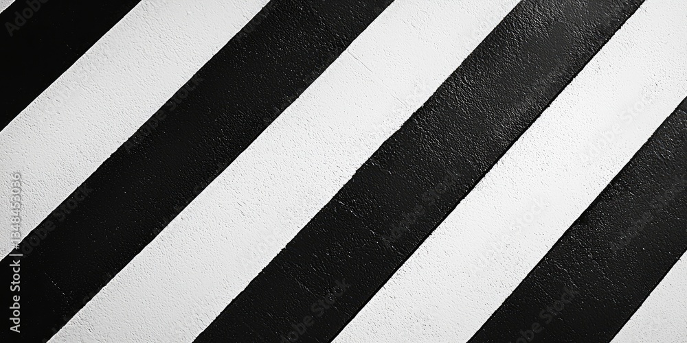 Poster high-resolution close-up of sleek black and white stripes featuring sharp contrast, perfect for bold