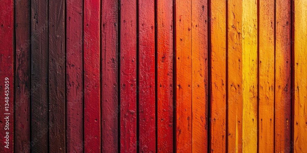 Poster a linear gradient from dark red to bright orange, where the bold colors form a fiery and intense abstract pattern.