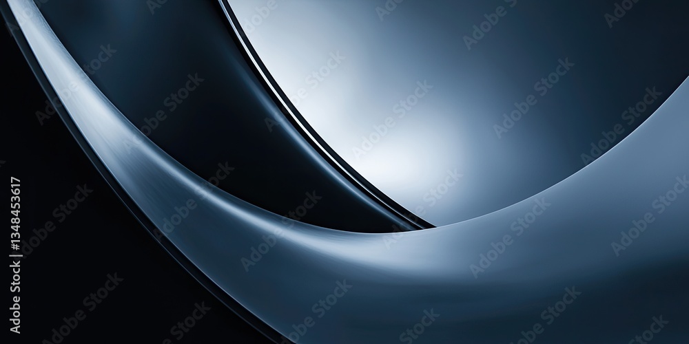 Poster A close-up of minimal shapes and lines, effectively utilizing negative space to create a calm and balanced abstract background.