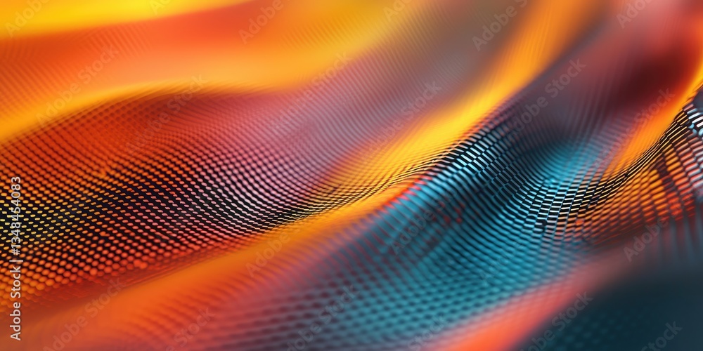Poster geometric tech patterns featuring subtle gradients and dynamic movement, perfect for sleek, modern designs.