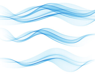 Abstract vector background, transparent waved lines for brochure, website, flyer design. Color smoke wave.
