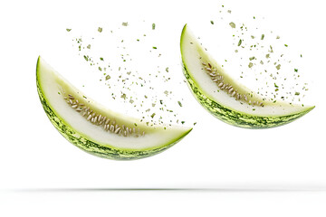 Sliced Melon Explodes in Air, Seeds Fly