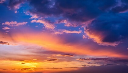 Fototapeta premium background of colorful sunset sky
