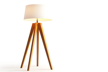 Tripod Floor Lamp: Modern Wooden Design