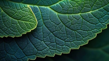 Obraz premium Stunning Closeup of Lush Green Leaf Texture