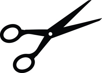 scissor silhouette vector illustration, scissor icon vector